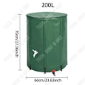 Miniatyrbillede 3 af 4: TD Vandbeholder 200L / 52 Gallon Foldbar Regnvand PVC Patio Bærbar Multi-brug Vandopsamling