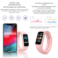 Miniatyrbillede 3 af 4: TD® ID115 Smart Bracelet Fitness Tracker Skridttæller Aktivitetsmonitor Armbånd til iPhone Android lyserød
