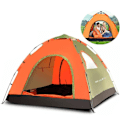 Miniatyrbild 1 av 4: TD® hydraulisk automatisk multifunktionell camping utomhustält/ kolfiber och polyester/ 3 till 4 personer