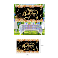 Miniatyrbillede 4 af 4: Fødselsdagsbanner - TD® - 180x110cm - 100D polyester stof - Holdbar - Klar farve Ljus färg