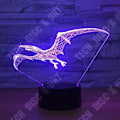 Miniatyrbild 1 av 4: TD® Optisk bordslampa dekorativ touch 7 färger optisk illusion pterodactyl modell lågförbrukning USB-kabel eller 3 AA-batterier