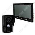 Miniatyrbild 1 av 4: TD® Dörrklocka 10 Inch HD 700 Lines Färgskärm Intercom Dörrklocka Visuell dörrklocka Utomhus Vattentät Svart