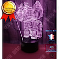 Miniatyrbillede 1 af 4: TD® Dekorativ berøring lampe med optisk illusion 7 farver - panda model - lavt forbrug USB kabel eller 3 AAA batterier