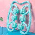 Miniatyrbillede 2 af 4: TD® Seks-hjul massageapparat Elastisk rulle type Benmassage til muskelafslapning Benmassager