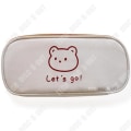 Miniatyrbillede 1 af 4: TD® Stor kapacitet pencil case til studerende, simpelt pencil case, inderside ventilationsdesign, hjerteformet, kontorartikler, enkelt design boks