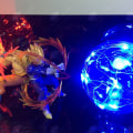Miniatyrbillede 2 af 3: HTBE® Kreativ skrivebordslampe håndlavet LED skrivebordslampe blød øjenbeskyttelse LED skrivebordslampe dragepære