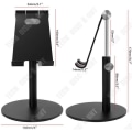 Miniatyrbild 2 av 4: Skrivbordsstöd - TD® - Universal - Justerbar - 360° rotation - Aluminiumlegering