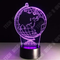 Miniatyrbillede 2 af 4: TD® 3D Jord Glob LED Natskærm 7 Farveskiftende Blinklys Bordlampe Baby Søvn Natlampe Nyhed Børn