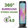 Pikkukuva 2 / 4: TD® Bluetooth 4.0 Kaiutin Kannettava Langaton Latausakku ja LED-valopelit