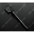 Miniatyrbillede 2 af 4: TD® Multifunktionelt militærpistol, foldbar, robust og slidstærk til camping, vandreture, havearbejde, rydning, sort, grave i jorden. Svart