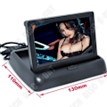 Miniatyrbillede 2 af 4: TD® Kamera Parksensor med 4,3" Foldbar TFT LCD Skærm til bageste bilkamera tilbehør