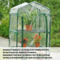 Pikkukuva 4 / 4: TD PVC-puutarhaterassi lämmityshuone 69x49x126cm puutarhatarvikkeet kukka miniatuuri usealla tasolla