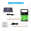 Miniatyrbild 2 av 4: Kit Solsystem - TECH DISOUNT - Bärbar Generator - Sol-lampa - Camping - Svart