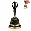 Miniatyrbild 1 av 4: Tibetansk klocka - TD® - 16 CM - Ren koppar - Hantverk - Inredning/utomhusdekoration