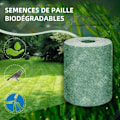 Miniatyrbild 3 av 4: TD biologiskt nedbrytbar gräsfrömatta 1000x20cm Frön ingår ej Non-woven gräsfrömatta Hjälper växttillväxt
