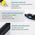 Miniatyrbillede 3 af 4: TD Teleskopisk lance 2400mAh USB Teleskopisk alu 5m med 3 dyser Vandingslance Elektrisk sprøjte Sprøjte lance