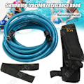 Miniatyrbild 3 av 4: TD® Swim Elastiskt rep Fast simbälte Statiskt simträningsbälte - 6x10x400mm - BLÅT