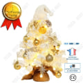 Miniatyrbild 1 av 4: TD® Juldekorationer Vit PVC flockande mini julgran Desktop Ornament Set