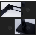 Miniatyrbillede 3 af 4: CONFO® Beskyttelse af øjnene i foldbart aluminiumslag med fem-trins berøringsdæmper og LED-læselampe til skrivebord.