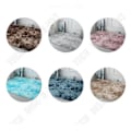 Miniatyrbild 4 av 4: TD® Gradient tie-dye matta ins dekoration Nordisk vindtät matta enkel personlighet mjuk plysch soffa sidomatta hem blå t
