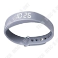 Miniatyrbild 2 av 4: TD® 5W multifunktionell LED Smart armbandsur/sömnstegräknare Smart Watch Silikonrem (grå)