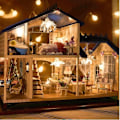 Miniatyrbild 1 av 4: Dockhus - DIY - A-032-A - LED - Flerfärgad - Provence mångfärgad