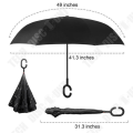 Miniatyrbillede 3 af 4: Foldbar paraply - TECH DISCOUNT - Sort - 107 cm - UV- og regnbeskyttelse Svart