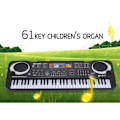 Miniatyrbild 2 av 4: Flerfunktions elektronisk musikklaviatur 61 tangenter Multifunktionell klaviatur Orgel Mikrofon Simulering Piano Barnleksaker
