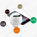 Miniatyrbild 3 av 4: TD® trådlös Bluetooth-högtalare, portabelt litet ljud, färgglada minilampor, plug-in för utomhusbruk för bilsubwoofer