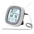 Miniatyrbillede 3 af 4: TD® Trådløs madtermometer med multifunktionel berøringsskærm til hjem, udendørs, grill, køkken, timer