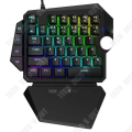 Pikkukuva 1 / 4: TD® Yksi kädellä käytettävä pelinäppäimistö Kaapeli, jossa pelispecific palm supports RGB-taustavaloteho