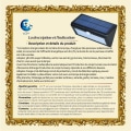 Miniatyrbillede 2 af 4: LCC® vandtæt IP65 Super Lys 550 Lumen 38 LED solcelle bevægelsessensor lampe - Sort Svart