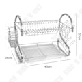 Miniatyrbild 3 av 4: Bestickställ - TD® - Krom - Rostfritt stål - 40 x 26 x 37 cm - Kökstillbehör Krom