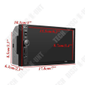 Miniatyrbillede 2 af 4: TD® 7'' 2DIN Autoradio Bluetooth Touchskærm USB FM MP4 MP5 Stereoafspiller In-Dash Bilspiller mp5