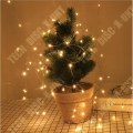 Miniatyrbillede 4 af 4: TD® Lyskæder LED 10m | Sølvtråd, USB-batteri, jule-timer - Model: med 3AA batteri 10m 100leds - hvid