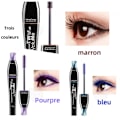 Miniatyrbillede 2 af 4: C Mascara farvet 3 farver vandfast mascara langvarig vandtæt holdbar fiber silke 4d øjenmakeup til halloween