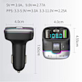 Miniatyrbild 4 av 4: TD® Bil MP3-spelare Ultrasnabbladdning Laddare Bluetooth-telefon, handsfree förlustfri ljudkvalitet