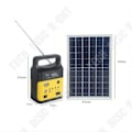 Miniatyrbild 4 av 4: Kit Solsystem - TECH DISOUNT - Bärbar Generator - Sol-lampa - Camping - Svart
