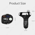 Miniatyrbillede 2 af 4: TD® FM Bluetooth Sender til Bil, Trådløs Bluetooth Adapter med Håndfri Kit og Hurtigoplader 3.0 - Biltilbehør