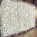 Miniatyrbild 4 av 4: LED-ljusridå - TD® - 3m x 3m - 300 vita lampor - Bröllopsdekoration - Festlig atmosfär