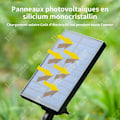 Miniatyrbillede 3 af 4: TD 1 stk Solcelleprojektor 7LED udendørs projektor til landskab, vandtæt nedgravningsprojektor til park, lampe.