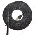 Pikkukuva 3 / 4: TD® RJ45 Litteä Ethernet-kaapeli 1m Musta Cat 8 Korkean Nopeuden Ethernet-verkko-yhteyskaapeli Kategoria 8 Standardikaapeli UTP Suojattu Kaapeli