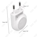 Miniatyrbillede 2 af 4: TD® 0.7W Mini Natte LED med Lysføler, Automatisk Sensor, Til Børneværelser, Hvid, 2 Stk.