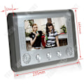 Miniatyrbild 4 av 4: TD® Dörrklocka 7-tums HD Visual Doorbell Night Vision Regntät IP55 1000 Line One-to-One Visual Intercom