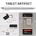 Miniatyrbillede 2 af 4: TD® 3 i 1 SD-kortlæser USB micro compact flash multifunktionel ekstern 3 porte adapter konverter hukommelseskortlæser air