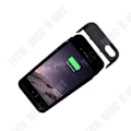 Miniatyrbild 3 av 4: TD® Backup Battery Case 4200 mAh för iPhone 5- 5c - 5S Vit - Power Bank - LED-skärm - Ytterligare nödport Svart