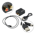 Miniatyrbild 1 av 4: Toslink Digital Optical Converter Adapter Coax till Analog L/R RCA Adapter + Kabel
