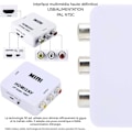 Miniatyrbild 2 av 4: C Mini HDMI till RCA-adapter videoomvandlare stöder 1080p HDMI till AV-adapter 3RCA-omvandlare