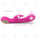 Miniatyrbillede 2 af 4: HTBE® Vandtæt trådløs vibrator Stærk vibration Kvindelig vibrator Vandtæt lavt støjniveau Vibration kvinde Pink