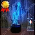 Miniatyrbillede 1 af 4: TD® 3D Nattelys Giraffe 7 Farver Led Nattelys til Børn Touch Led Usb Bordlampe Baby Søvn Nattelys Nyhed